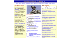 Desktop Screenshot of abrahamlincolnonline.org